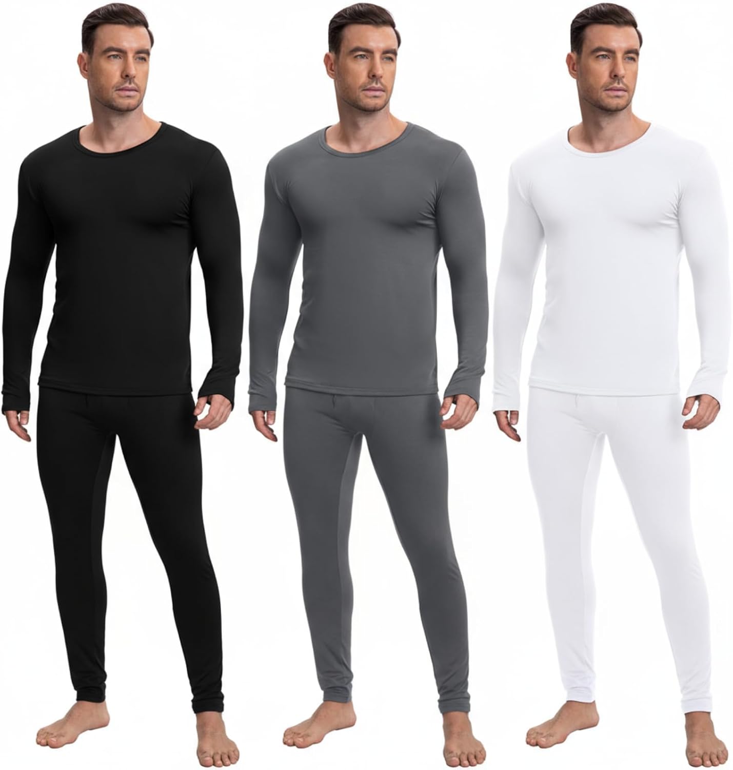 Patelai Men’s Thermal Long Underwear – Fleece Lined for Winter Comfort