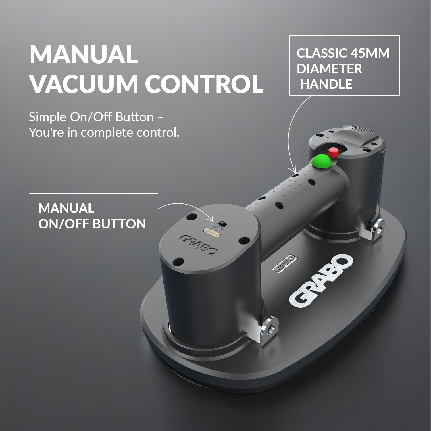 GRABO ポータブル電動バキュームリフター GRABO PlusS ゲージ付セット