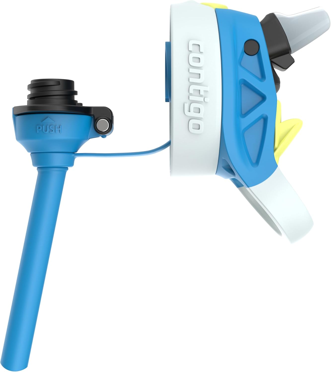 Contigo Autospout Water Bottle with Straw 13 oz Blue Poppy/Glacier - Image 6