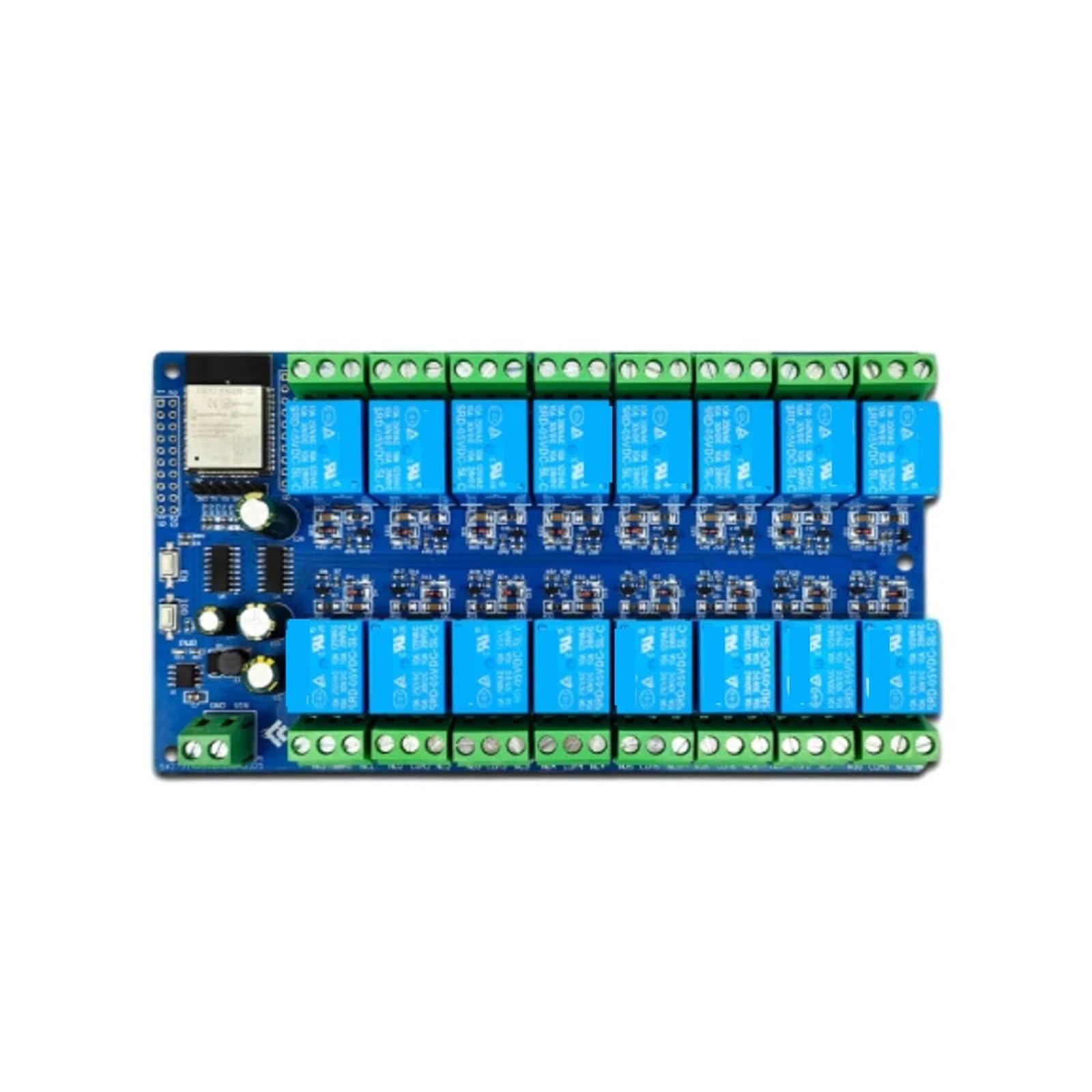 Carte relais ESP32 16 canaux DC 5V-12V avec connectivité Wi-Fi intégrée