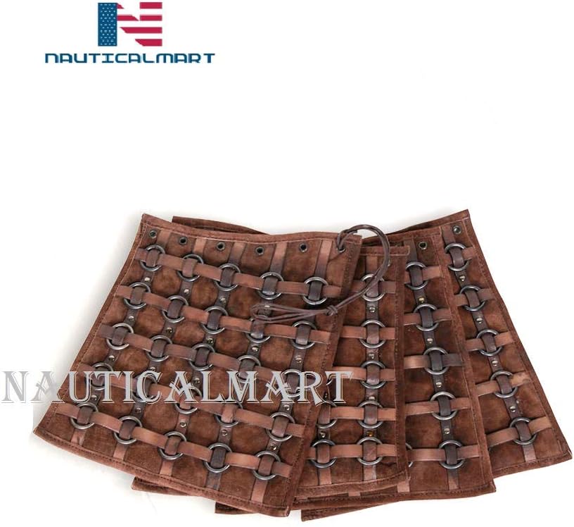 Berengar Ring Armor Tasset Belt - Brown