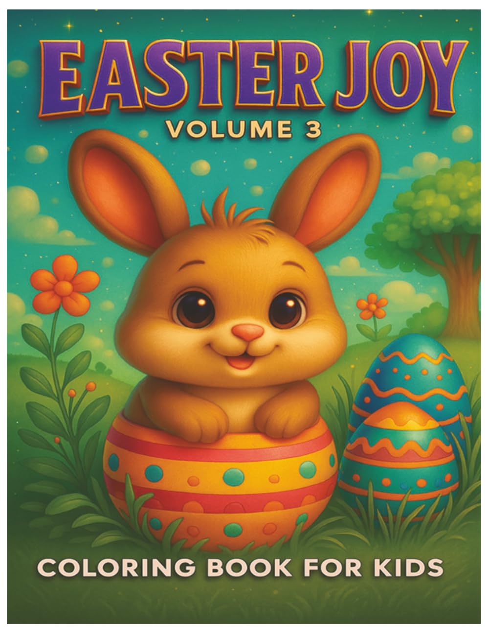 Easter Joy Vol.3, Coloring Book for Kids, easter bunny coloring: easter coloring book for kids, christian coloring book, easter coloring fun