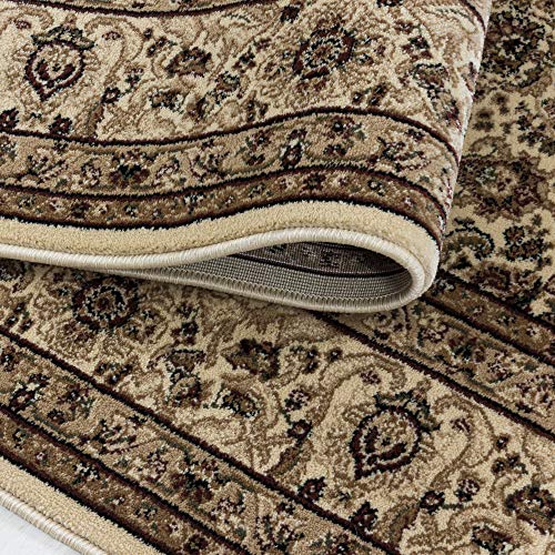 Carpetsale24 Orientteppich Kurzflor Orientalischer Teppich, Antik Teppich, Rechteckig, beige Farbe, Florhöhe 9 mm… – Bild 6