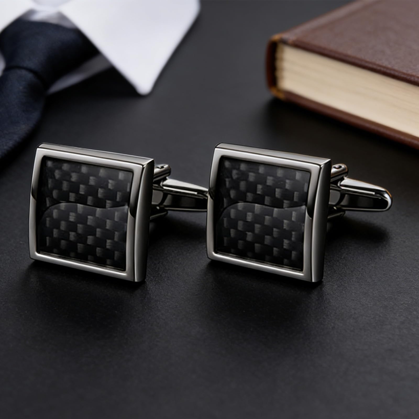Set di gemelli in rame dal design francese squisiti gemelli per camicia adatti per vari abiti formali, matrimoni, uomini d'affari, gemelli per camicia