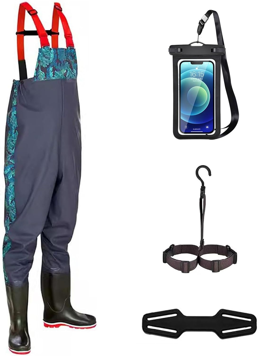 Waterproof Fishing Chest Waders with Boots for Men Women, Breathable Fishing Waders, for Hunting Farming Gardening Muck Wader