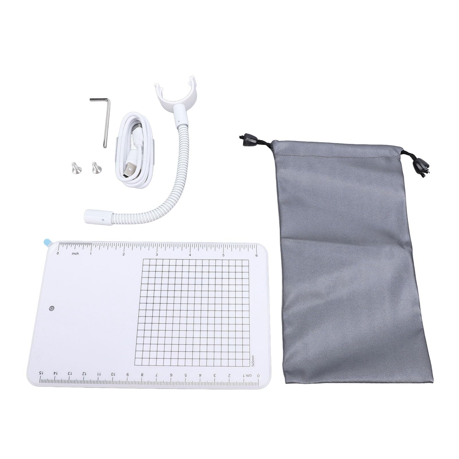 Zunate Microscopio Digital WiFi USB 1080P |Cámara de Bolsillo Inalámbrica con Aumento de 1000X para Inspección del Circuito de la Piel (White)