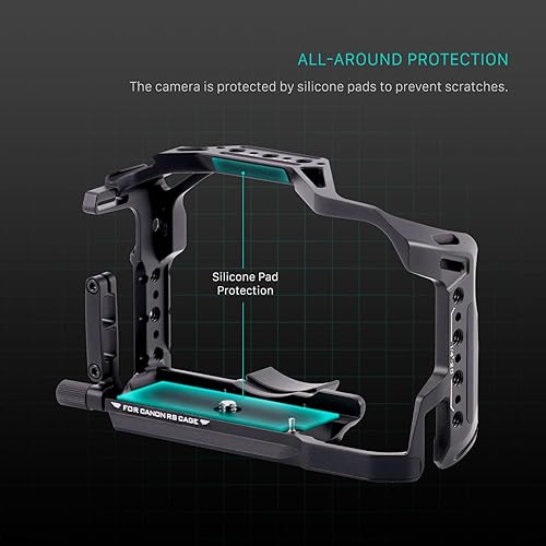 Miniatura 2 de Tilta Jaula de cámara completa paracompatible con Canon R8 - Negro  Accesorios de montaje  Abrazadera de cable  Protección  Espacio reservado  Listo