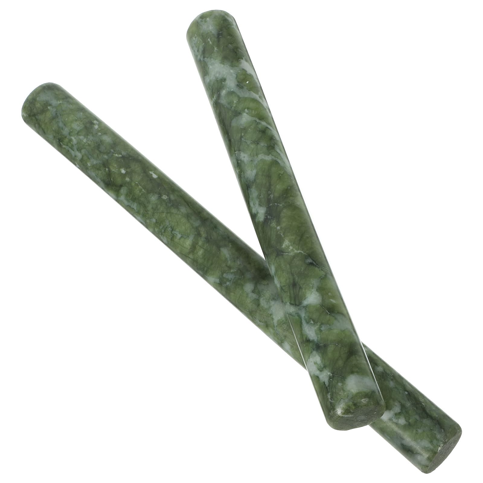 2 Stück Jade Teigroller mit Antihaft Oberfläche Küchen Nudelholz aus Natürlichem Jade Material Leicht zu Reinigen zum Backen und Teig Ausrollen