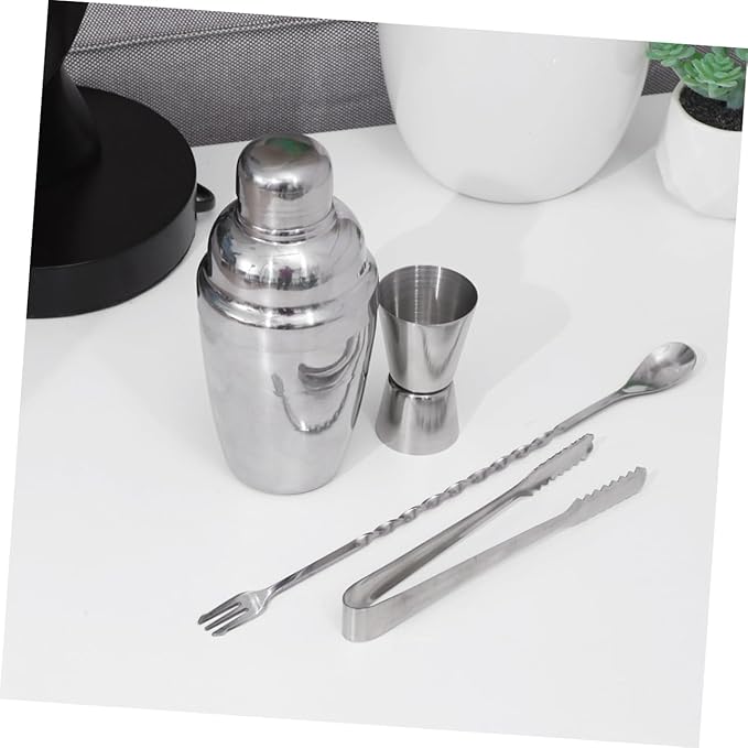 Set de Coctelera de Acero Inoxidable 4 Piezas Happyyami miniatura 6