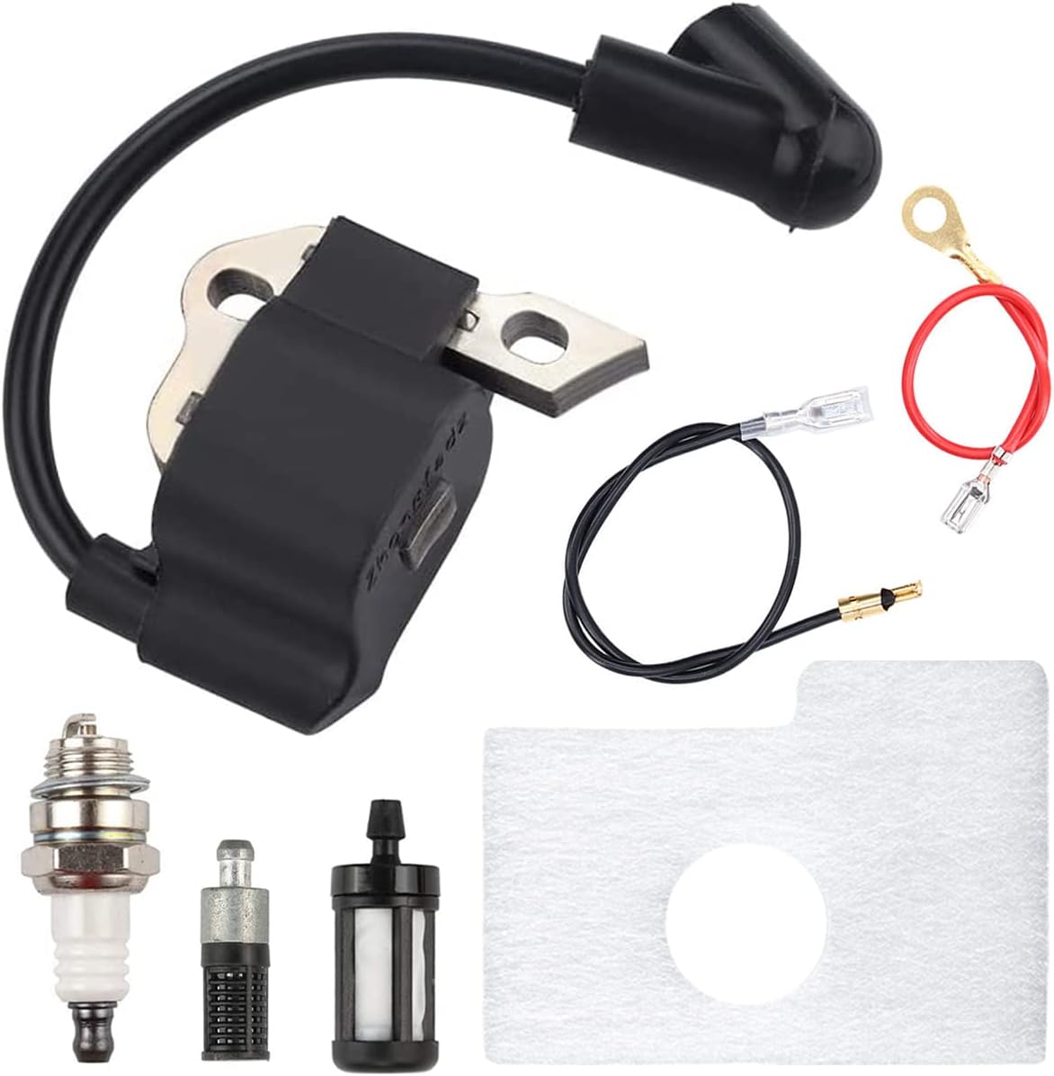 ZAMDOE Ignition Coil Module Spark Plug Air Filter Fuel Filter Kit for
