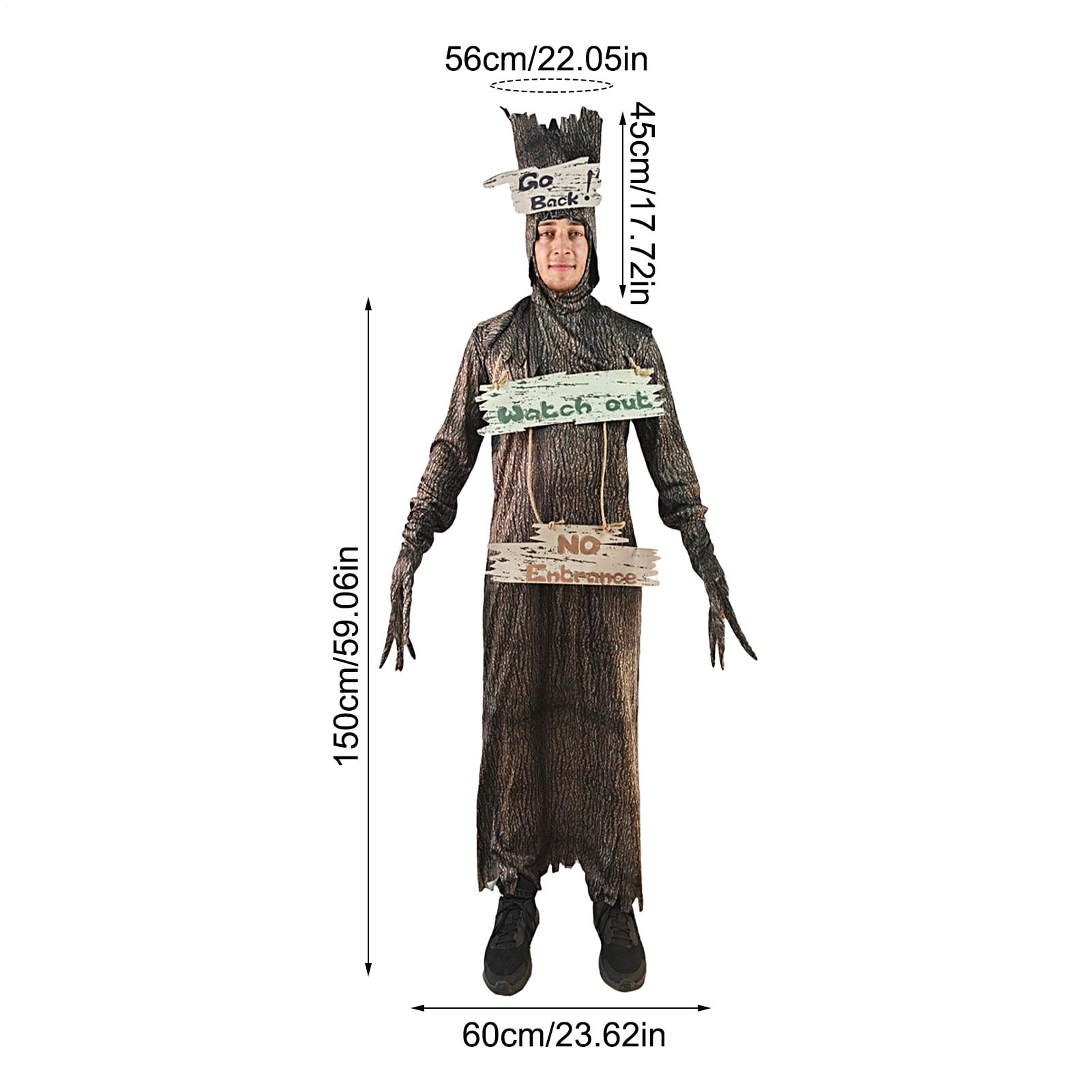 Générique Straszne przebrania - Kostium z nawiedzonym drzewem na imprezę cosplay - straszne akcesoria cosplay dla dorosłych mężczyzn kobiet impreza klubowa Halloween