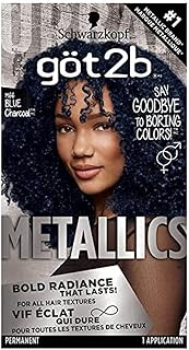 Got2B Metallics Permanent Hair Color, M66 Blue Charcoal