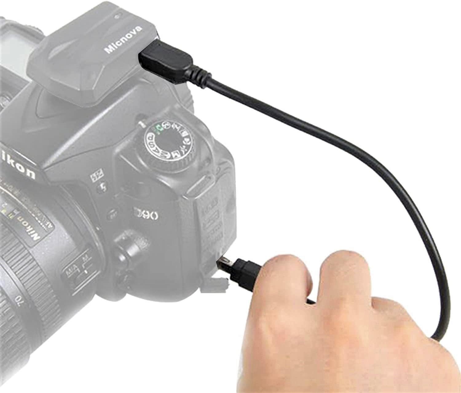 Cable de conexión N3 para receptor GPS, compatible con Nikon DSLR (2 piezas)