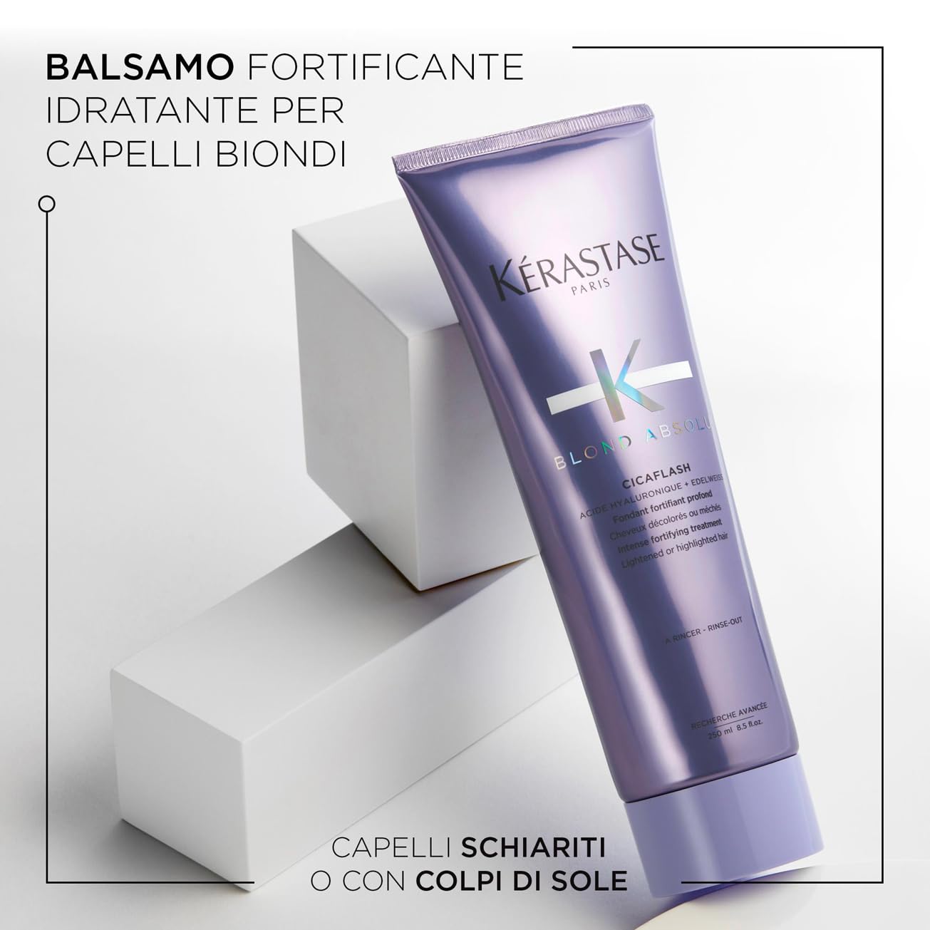 Kérastase, Blond Absolu, Routine Riparatrice, Per Capelli Danneggiati, Biondi Decolorati & Sensibilizzati, Con Acido Ialuronico, Shampoo Bain Lumière + Balsamo Cicaflash