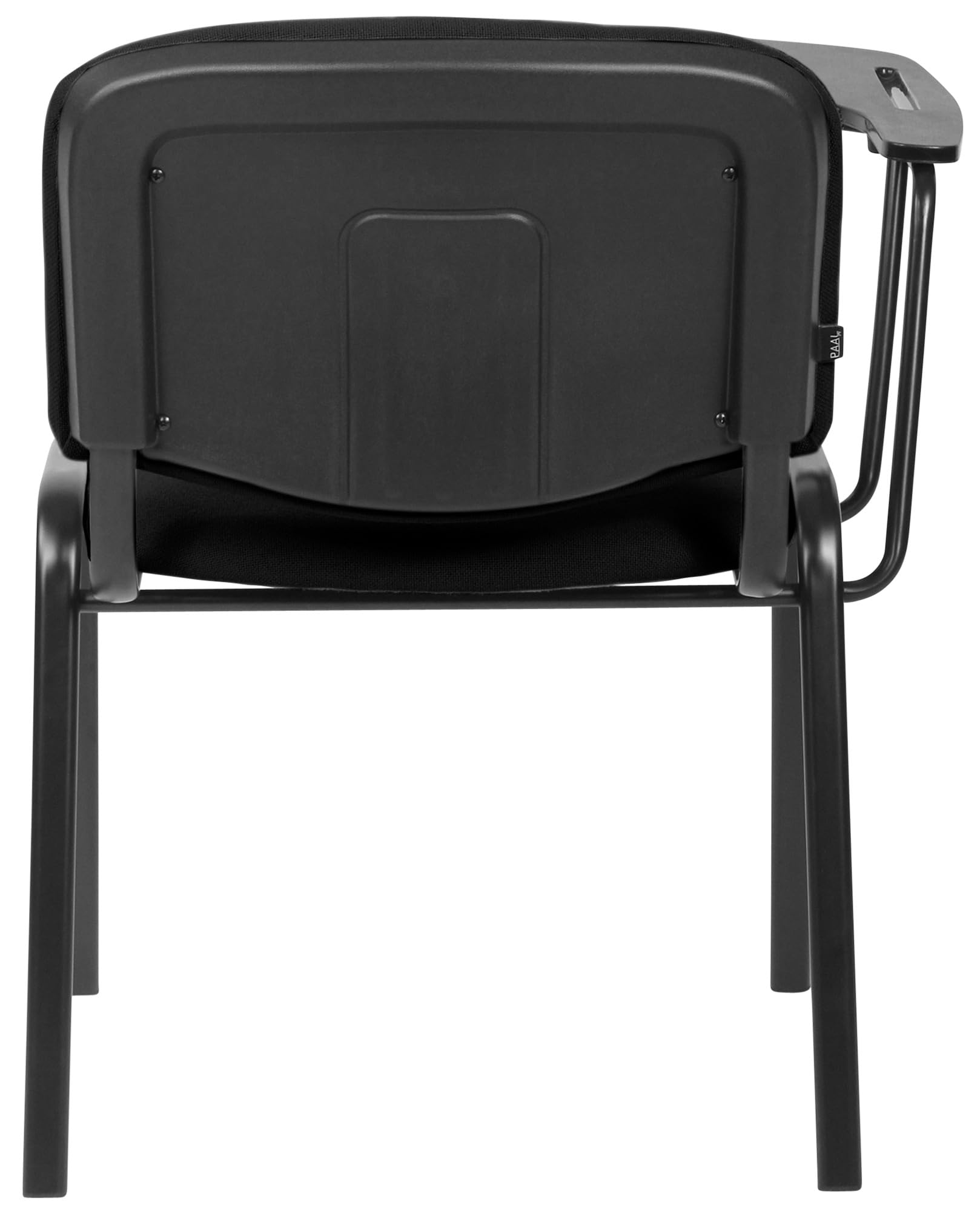 CLP Chaise Ken XL avec Tablette Rabattable I Tissu I Chaise de conférence Jusqu'à 150 KG de Charge, Couleur:Noir