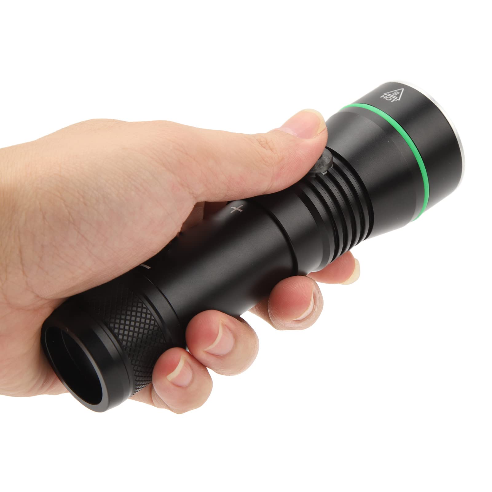 Torcia Subacquea Ad Alta luminosità con 3 modalità di Illuminazione per Avventure Subacquee Alluminio Impermeabile IPX8