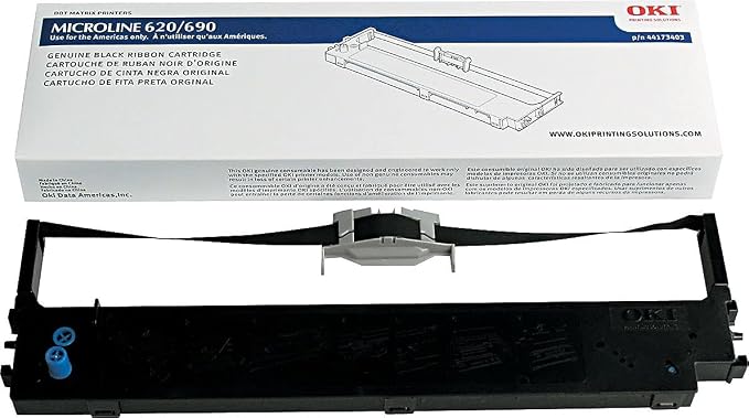 Cinta para impresora Oki negra original miniatura 2