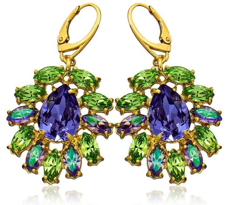 Boucles d'oreilles argent plaqué or pour illuminer vos soirées