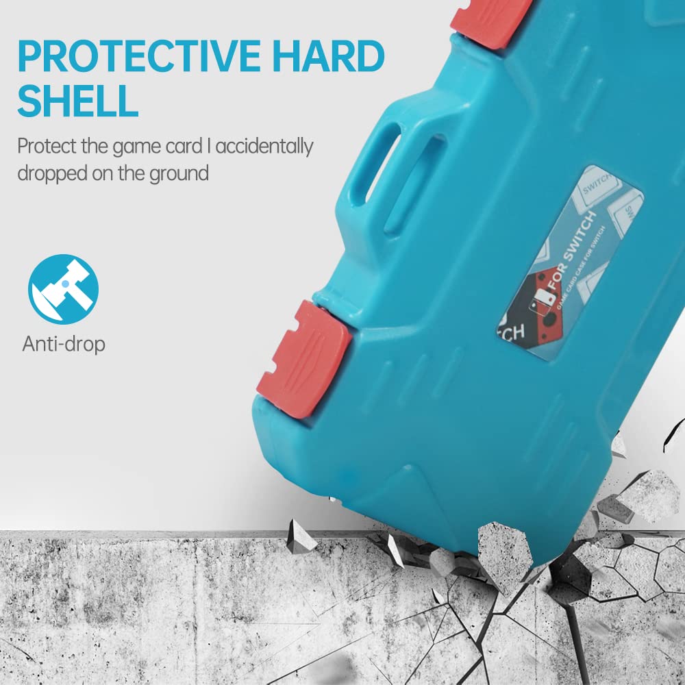 LYNCA Funda de Tarjeta de Juego para Nintendo Switch y NS NX, Carcasa rígida Protectora a Prueba de Golpes Interruptor de Almacenamiento de Tarjetas de Juego, 12 Ranuras para Tarjetas de Juego