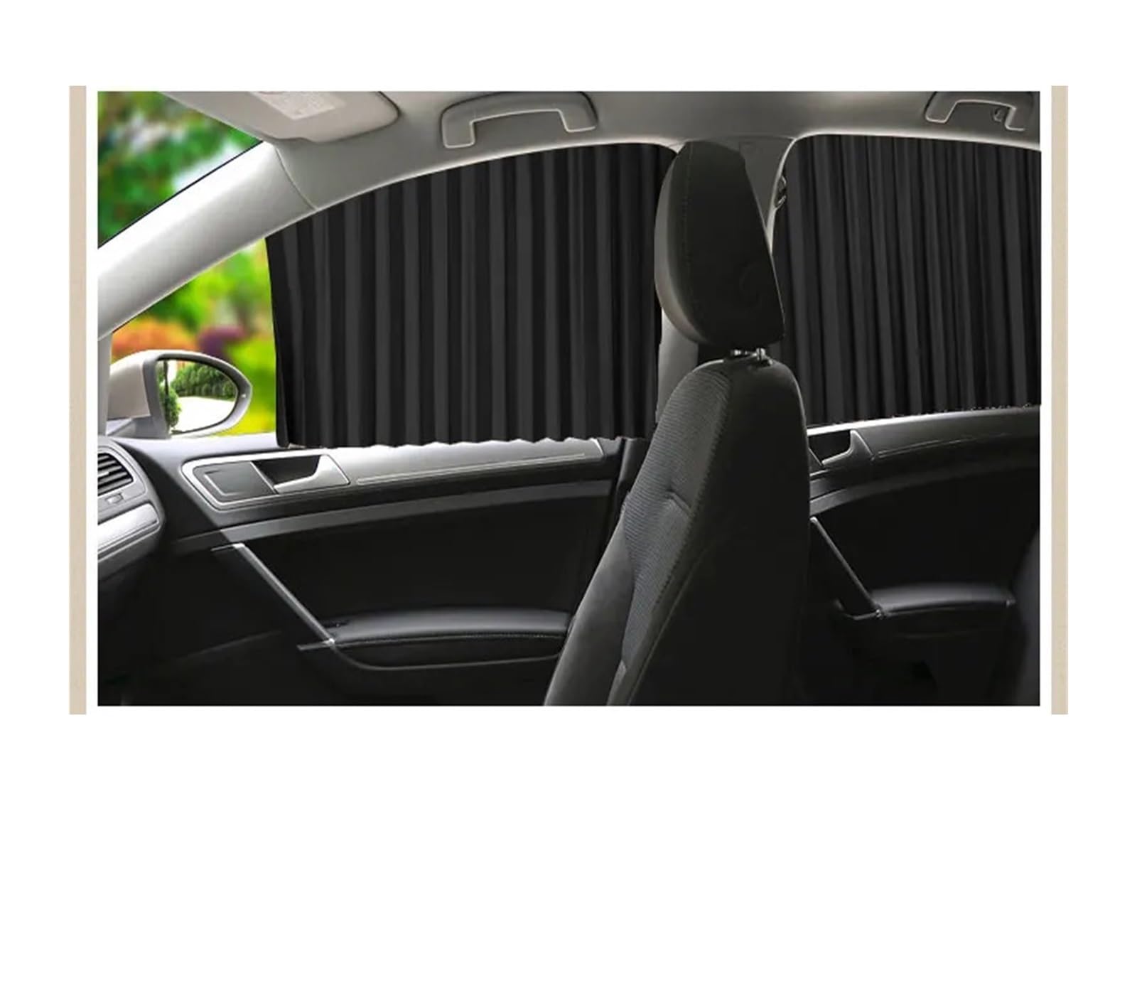 Rideau Voiture Lot de 4 Pare-Soleil magnétiques for vitres Avant, arrière et latérales Voiture - Protection Solaire intimité Accessoires Automobiles