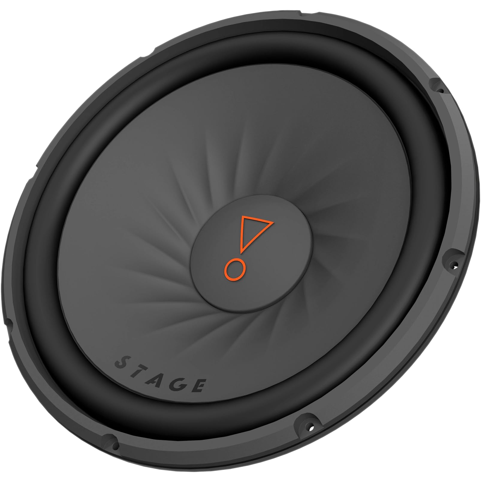 JBL Stage 122D subwoofer passivo 12 pollici (30 cm), doppia bobina 2 ohm, 250 W RMS / 1000 W picco, cono in polipropilene, cablaggio flessibile, bassi profondi, design compatto e resistente