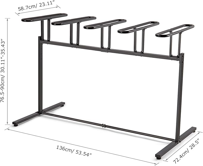 Soporte para pared para 5 bicicletas CXWXC RC-1845 Negro Hierro miniatura 3