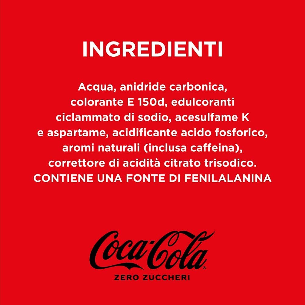 Coca Cola Zero Sugar - Mini latas de bebidas carbonatadas (72 unidades, 150 ml)