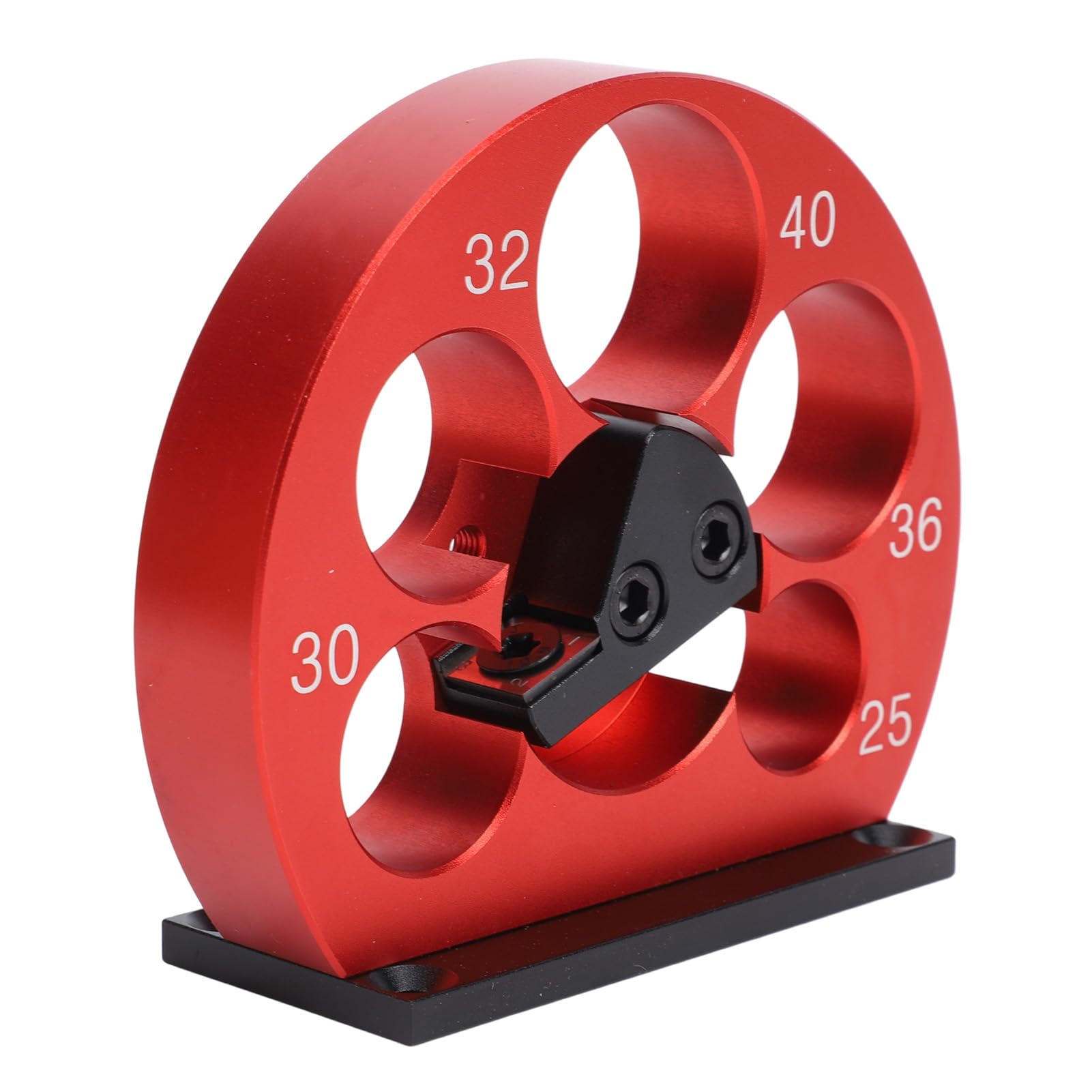 Kit Jig di Fabbricazione di Tasselli, Taglierina Portatile in Lega di Alluminio per Progetti di Falegnameria, 5 Fori 25-40mm
