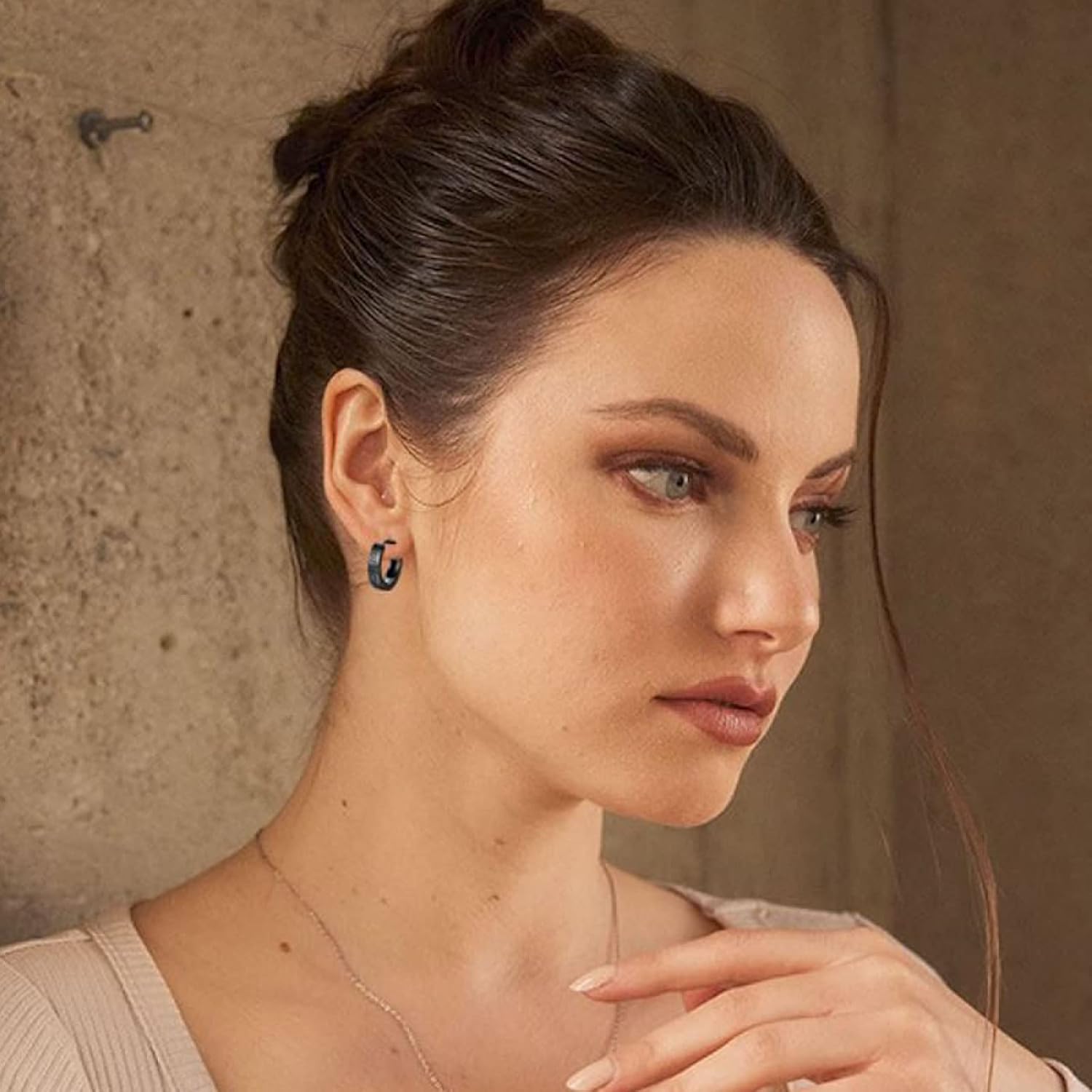 Viking Rune Hoop Earrings 925 Sterling Sliver Norse Black Vintage Hoop Viking Norse Jewelry Gifts Valentines Day Gifts for him Boyfriend Husband - Image 5