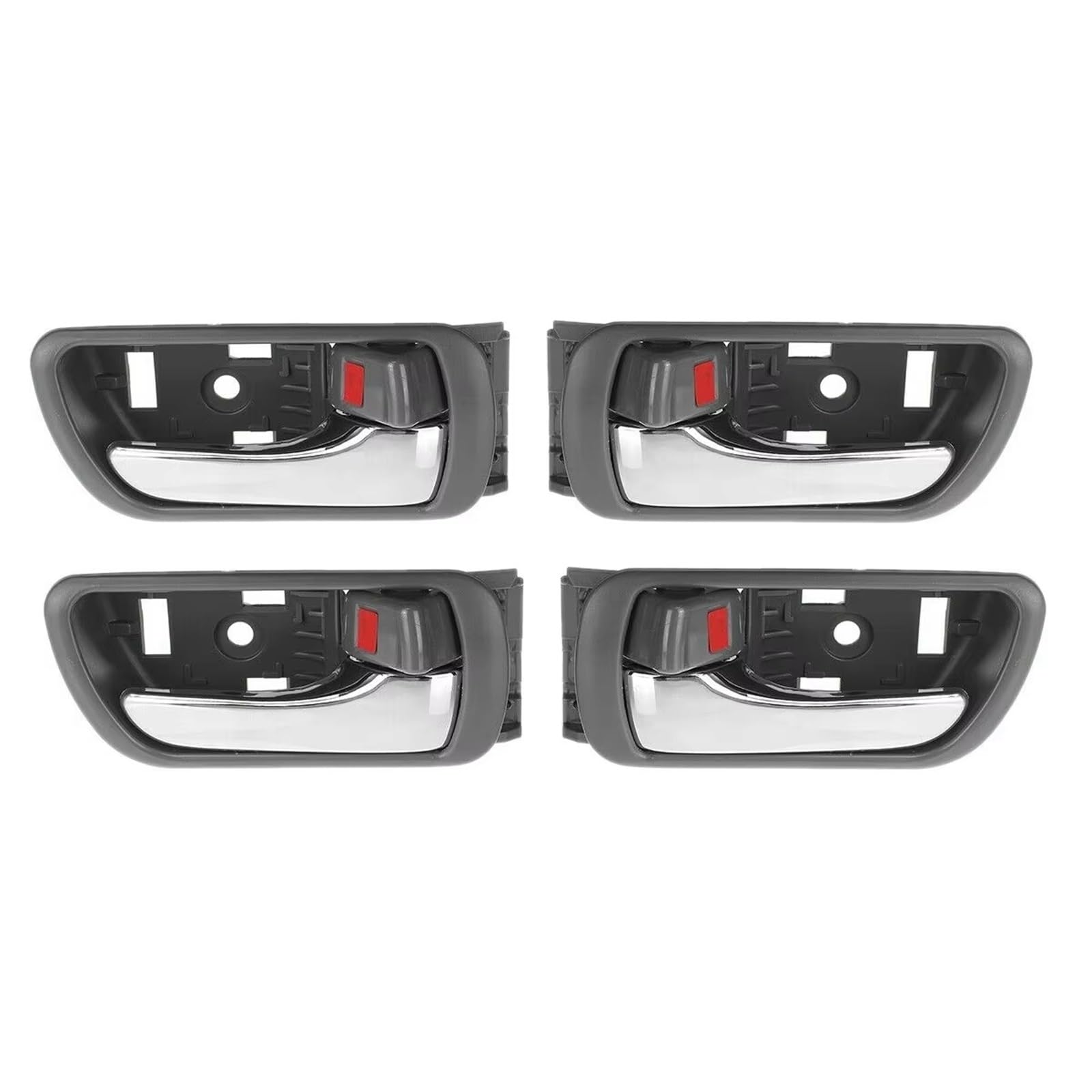 BHZSBE Car Side Plated Interior Door Handle for Toyota for Camry for CV36 2002-2006 69206-33030LH 69205-33040RH 4Pcs Interior Inner Inside Door Handle Chrome
