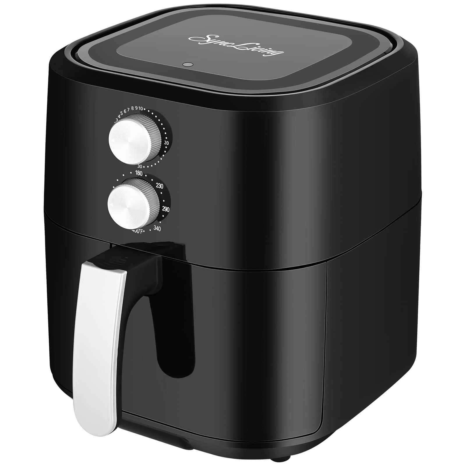 Sync Living 4.8 Quart Small Air Fryer, 6inI Less Oil Airfryer, Oven Pizza Cooker with