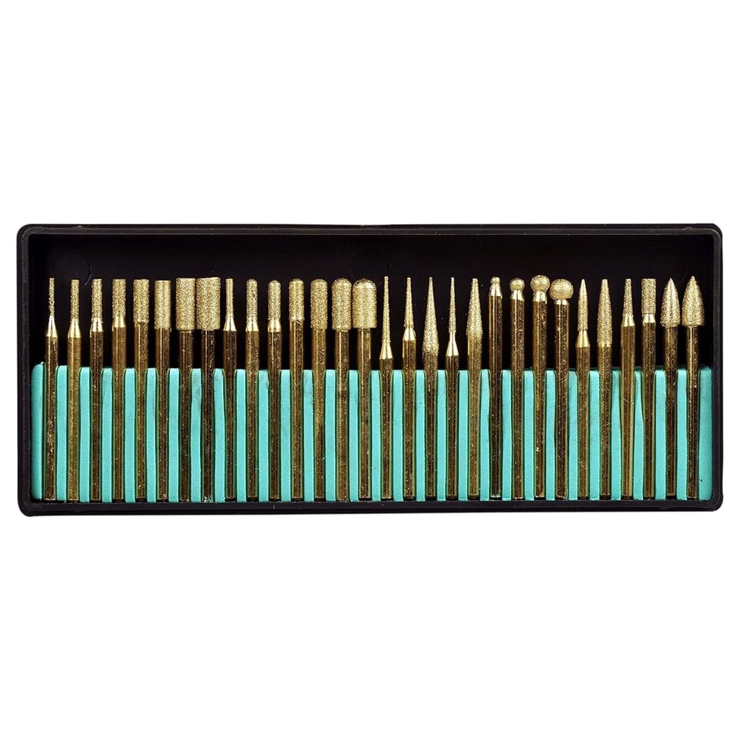Titanium Diamond Burrs - 30 Piece Set -1