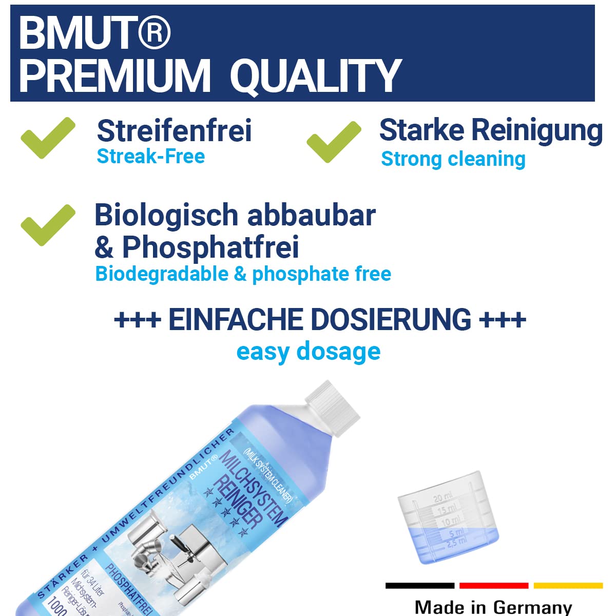 Detergente Per Sistemi Latte Macchine Caffè - 2x1000ml Concentrato, Universale - Foto 3