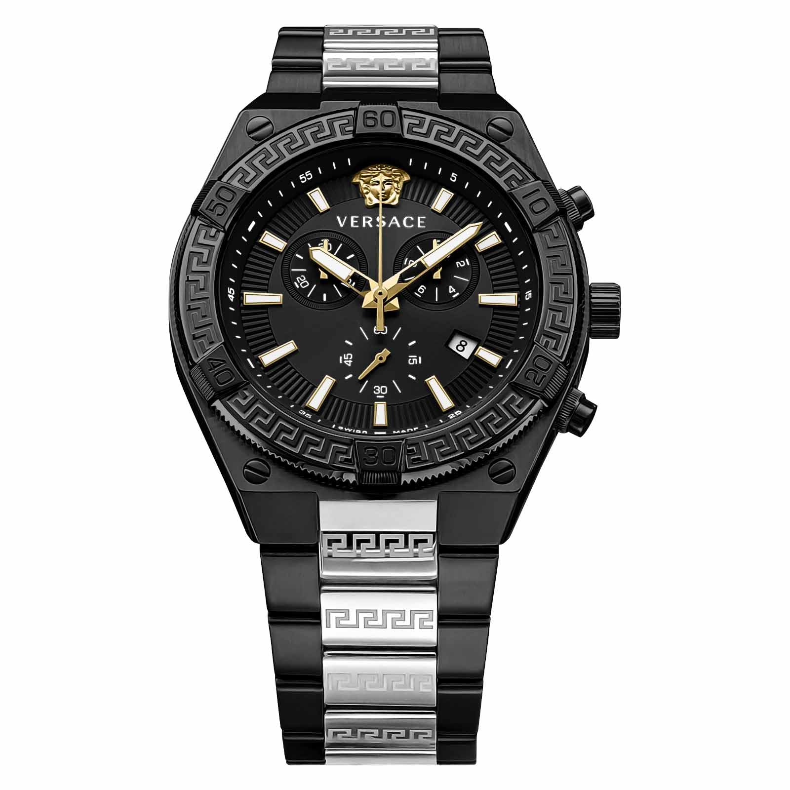 Amazon | [ヴェルサーチェ] 腕時計 Watch SPORTY GRECA ブラック