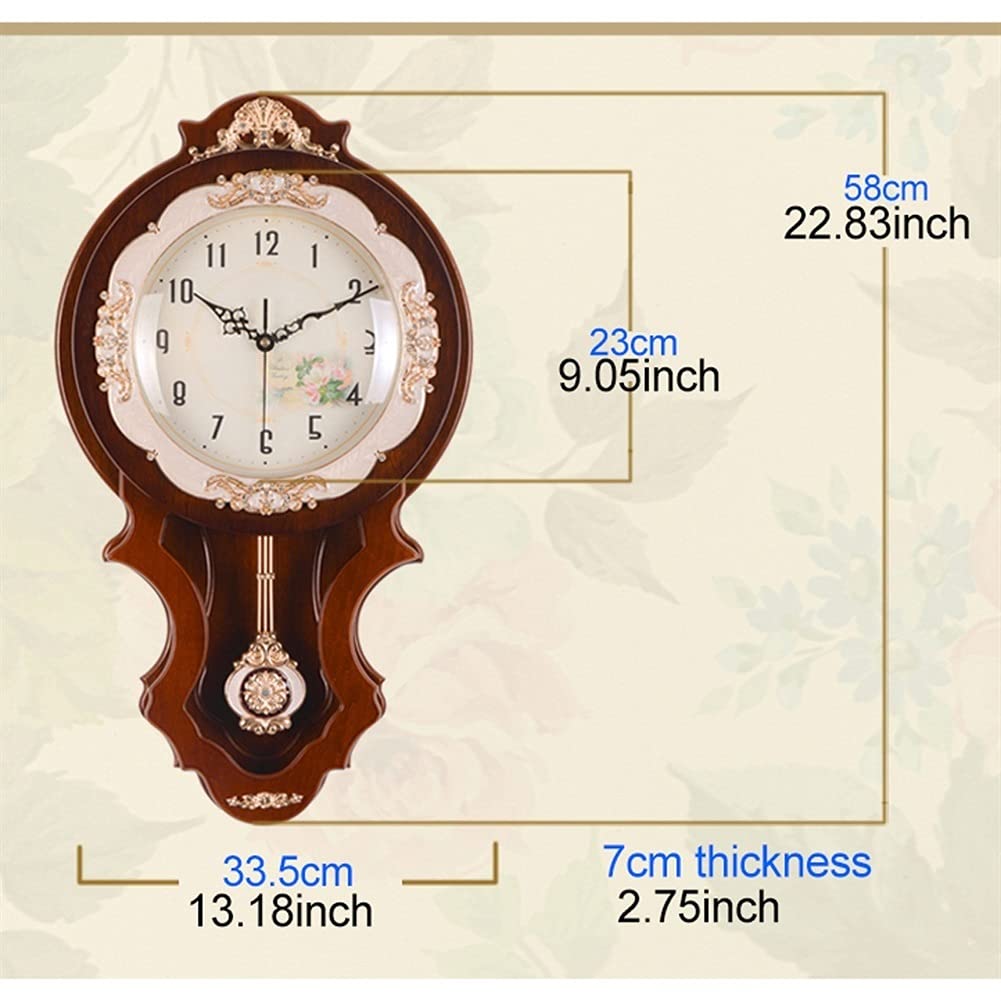 Amazon.co.jp: 掛け時計、壁時計 壁掛け時計 14インチ フラワー