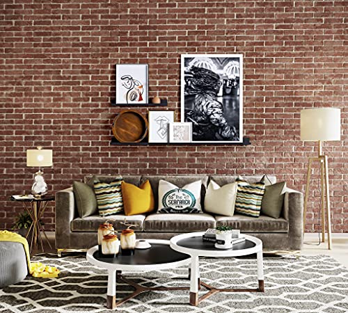 Infinite Design Floating Metal Wall Shelf – Minimalist Premium Floating Shelves Made In Usa | Easily Mounted, Perfect Floating Shelf For Your Living Room, Kitchen, Bathroom Or Bedroom | Black, 60 Inch #TOP5