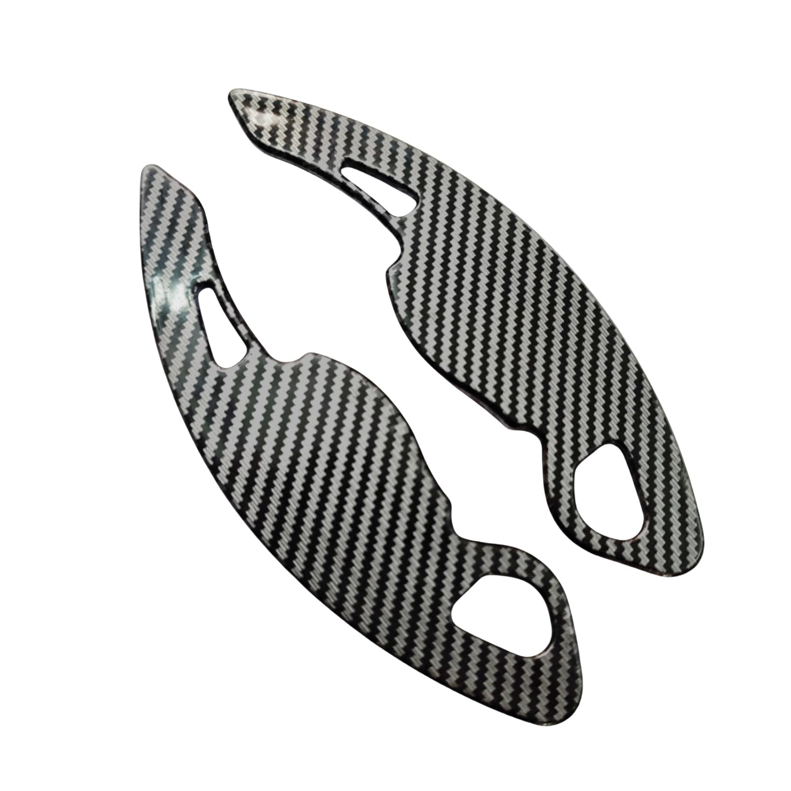 Lenkrad Schaltwippen Verlängerung für Lamando 2013-2015, 2 Stück Aluminium Schaltknäufe Ersatz Paddles Extensions Zubehör,Carbon Fiber Pattern