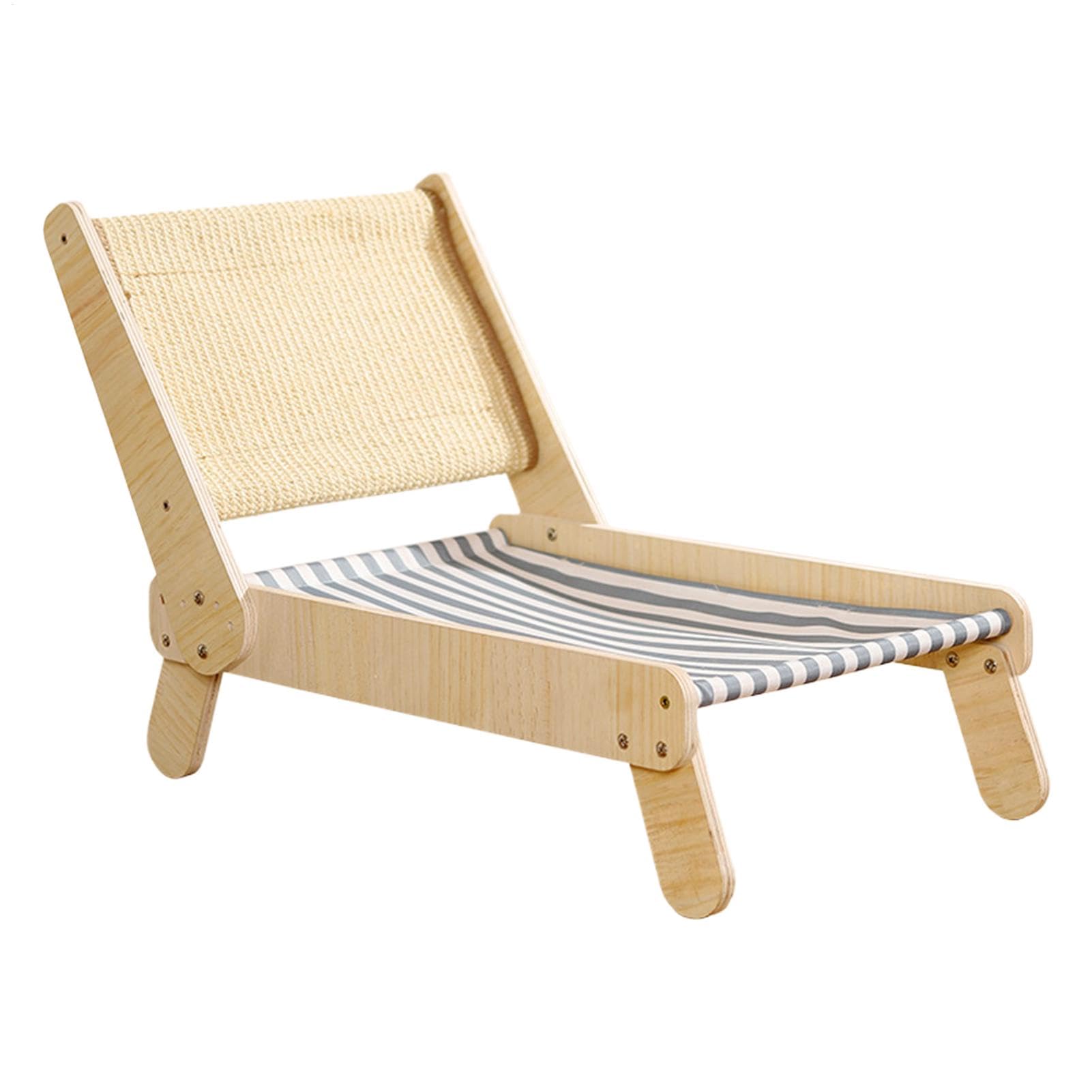 Hamac en sisal pour chat lit surélevé et griffoir ajustable de 1000g pour chaton