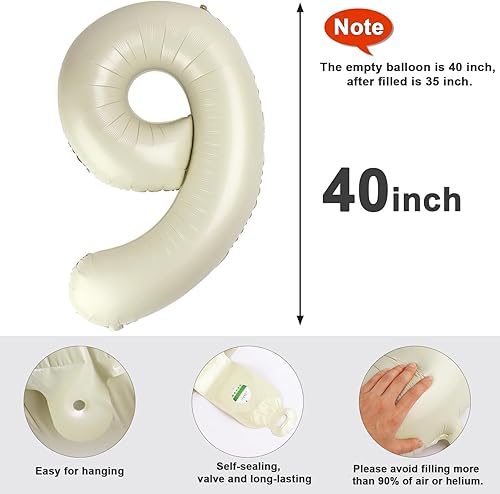 Vista 489 de Globos de números 0 de 40 pulgadas, globos negros de números para números 10, 20, 30, 40, 50, 60, 70, 80, 90, 100, globos de números 10, 20, 30, 40
