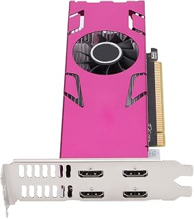 Tarjetas Gráficas para Computadora, Tarjeta Gráfica 4G GDDR5 128bit 4G, 4 Pantallas 4K 2K 1080P 10bit Profundidad De Color HDR, Adecuado para Windows 7 (64), 10 (64), para Ubuntu16.04 (64), Rosa