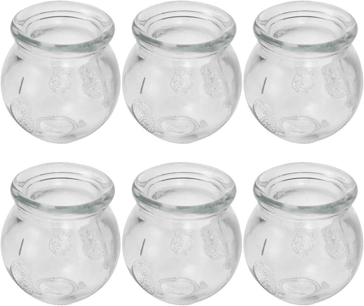 6Pcs Cupping Therapy Sets: Glass Fire Thick Glass Cupping Set Chinese Acupoint Vacuum Cupping Therapy for Massage Back Relieve Fatigue