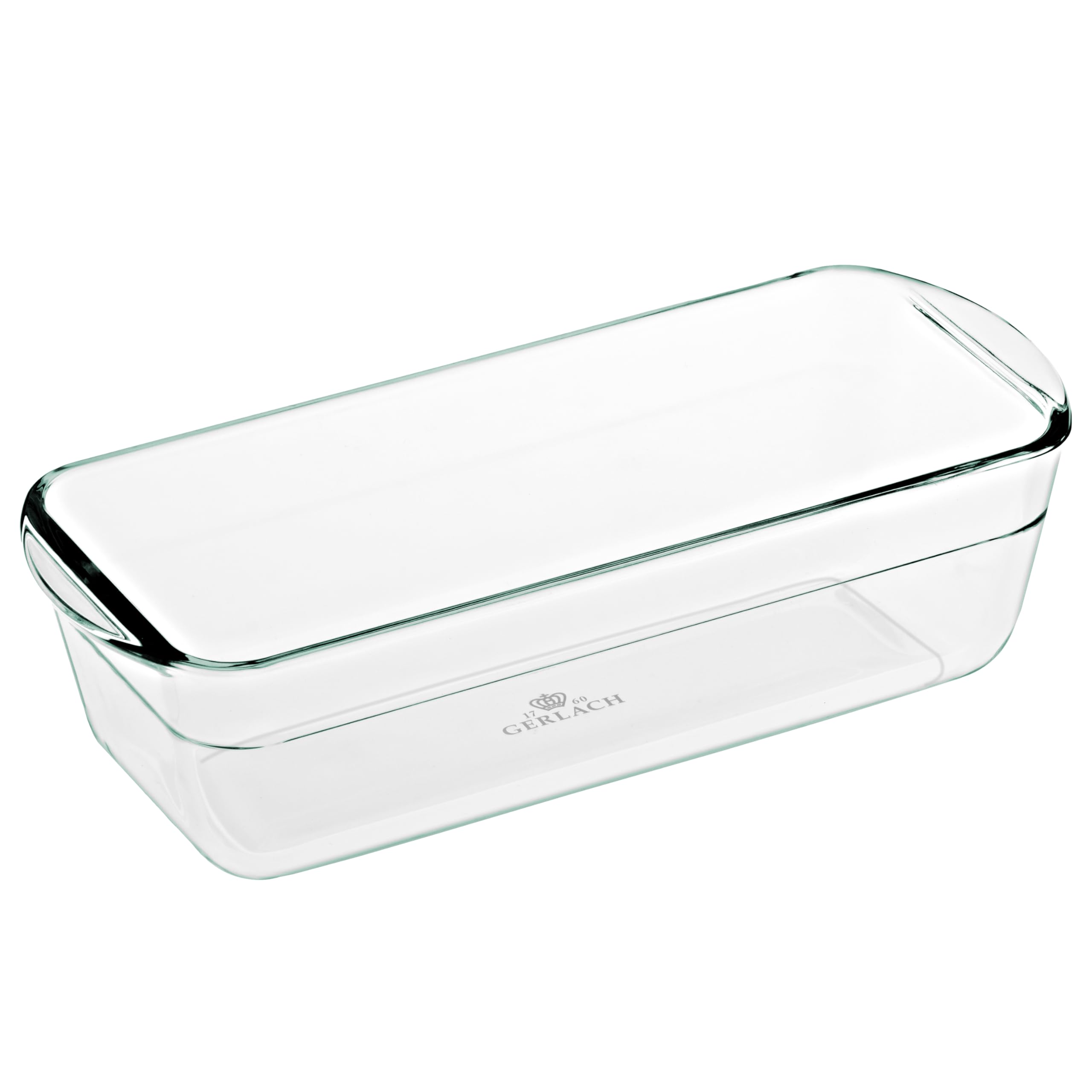 Gerlach 1760 Kastenform 1,5 l Aus Hitzebeständigem Glas Borosilikatglas Kuchenform Brotbackform Auflaufform Backform Rechteckig 25 x 11 cm Für Backofen Gefrierfach Flow