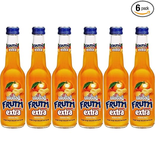 ULUDAG FRUTTI EXTRA SPARKLING NATURAL MINERAL WATER AND MIXER | NO PRESERVATIVES | SODA | TONIC WATER | FOREST FRUITS FLAVOUR (PACK OF 6 BOTTLES , 250ML EACH)