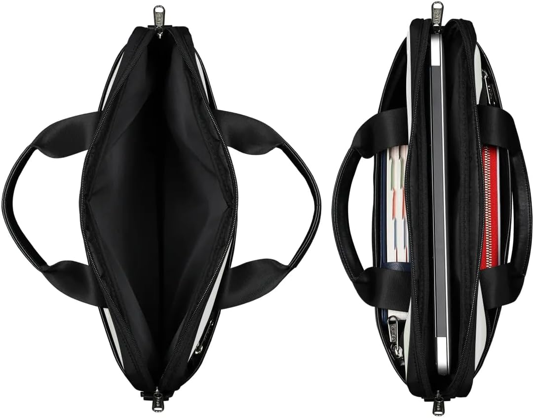 Personalized Custom Laptop Shoulder Bag with Name, Business Briefcase with Handle for Office for Woman Men