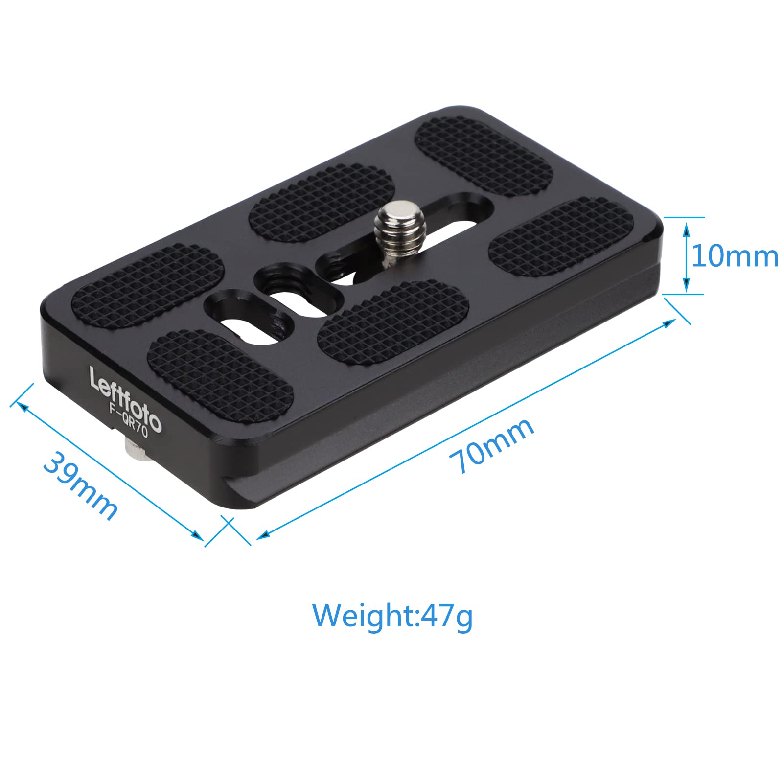 Lot De 2 Plaques à Dégagement Rapide Pour Trépied – Acier Inoxydable, Surface Antidérapante, Universel