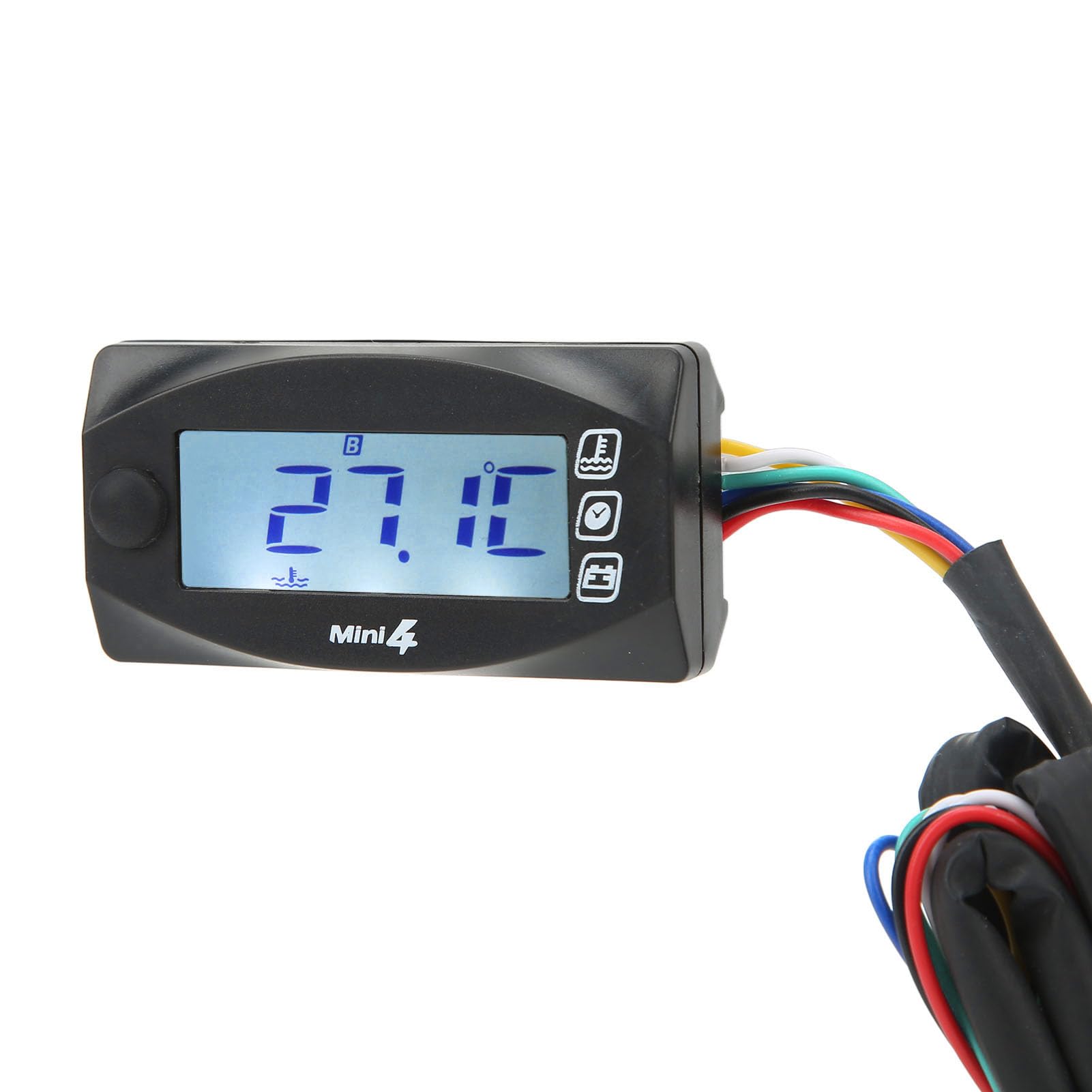Termómetro para Motocicletas, Fácil Instalación Pantalla Digital Uniforme para Advertencia de Sobretemperatura en Motocicletas (M20*1,0)