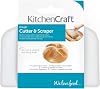 KitchenCraft Plastic Dough Cutter and Scraper, 9 x 13.5 cm (3.5 x 5.5) - White