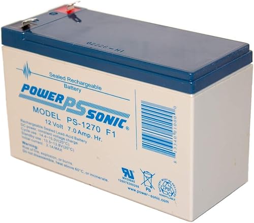Miniatura 2 de Power Sonic PS-1270 Batería de plomo ácido sellada recargable 12V 7AH para uso general, médica, iluminación de emergencia, fuego y seguridad con