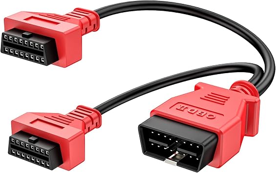 Autel Original 16 Pin OBD2 OBD II Diagnostic Splitter Y Extension Cable