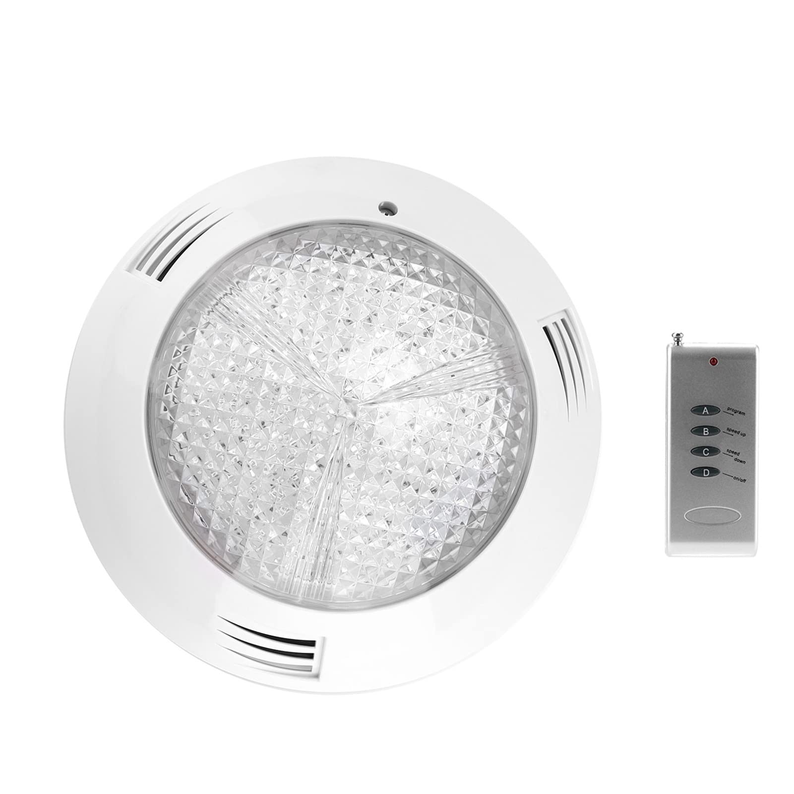 Unterwasserlicht, Mehrfarbige 360-LED-Poolbeleuchtung mit Fernbedienung, 35-W-RGB-Tauchbrunnenlampe für Teich, wasserdichte Wasserbeleuchtung für den Außenbereich mit 360°-Heller Beleuchtung
